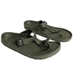 BIRKENSTOCK Sandals GIZEH INFRADITO UNISEX KAKI 43 US Men 10-10.5 Women 12-12.5